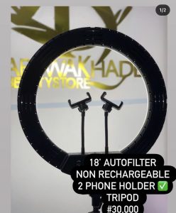 18 inches Ringlight with no battery space ( non rechargeable)