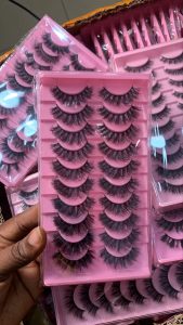Unbranded 10 in 1 pink lashes