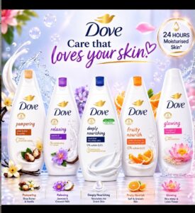 Dove body wash 750ml