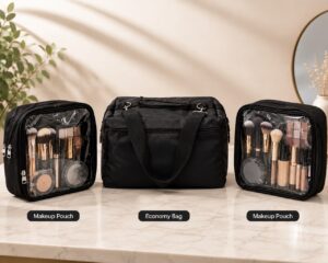 Economy bag with 2 padded pouches